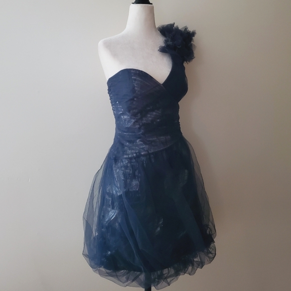 BCBGMaxAzria Silk Tulle Mini Dress - Picture 2 of 16